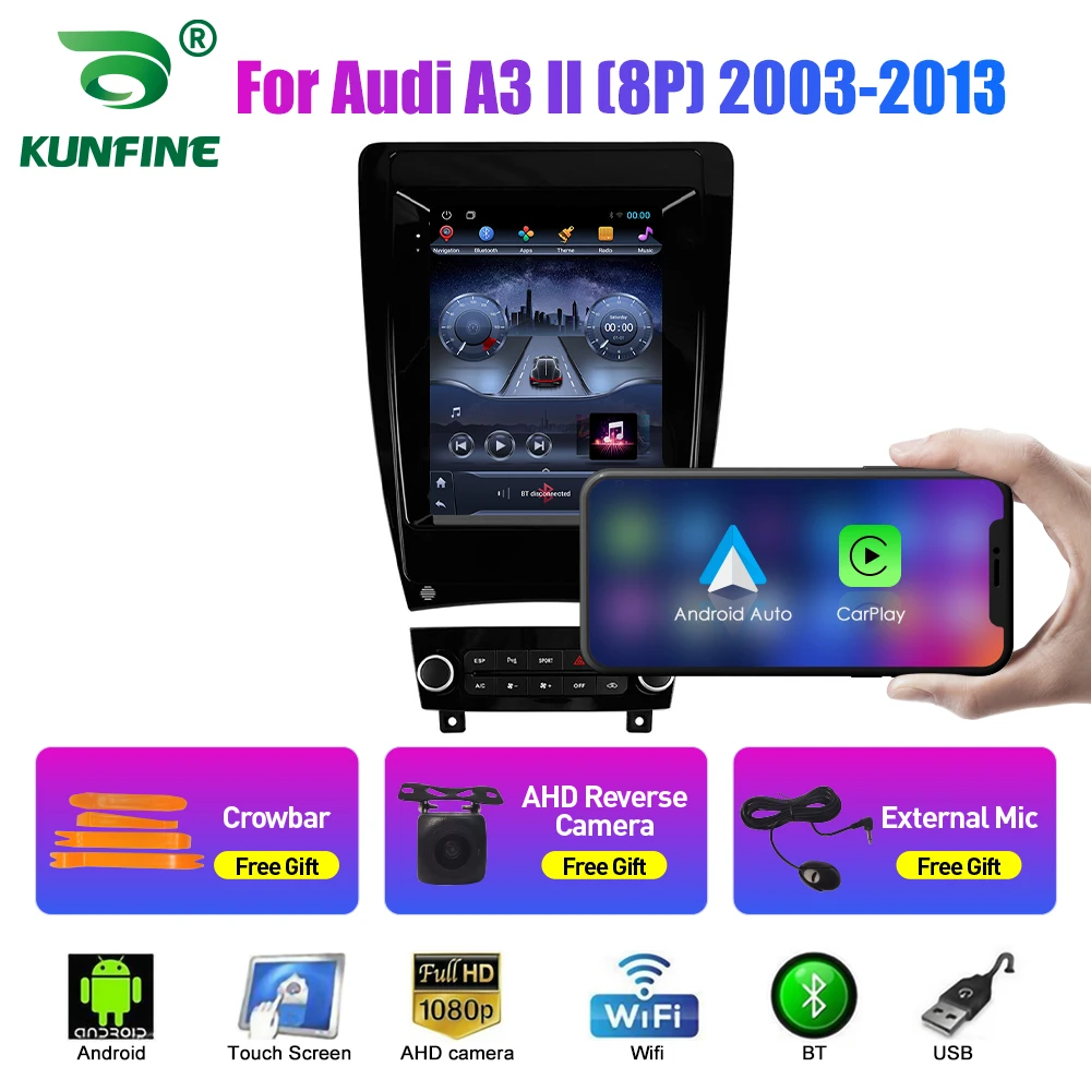 

Автомобильный радиоприемник 9,7 дюйма Tesla Style 2 Din Android для Audi A3 II (8P) 2003-2013 стерео автомобильный мультимедийный видеоплеер DVD GPS навигация