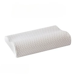 Ergonomic Memory Foam Neck Support Maternity Pillow - 50x30x10cm (Hexagon White)