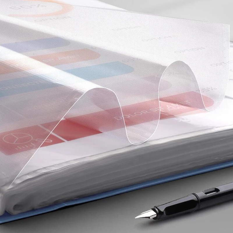 A4 Thickened Folder 100 Pages Information Book Storage Organizer
