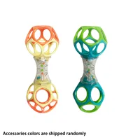 Baby Teether Rattle & Shake Barbell Toy, Ages 3 Months and Up(Random Color） 1