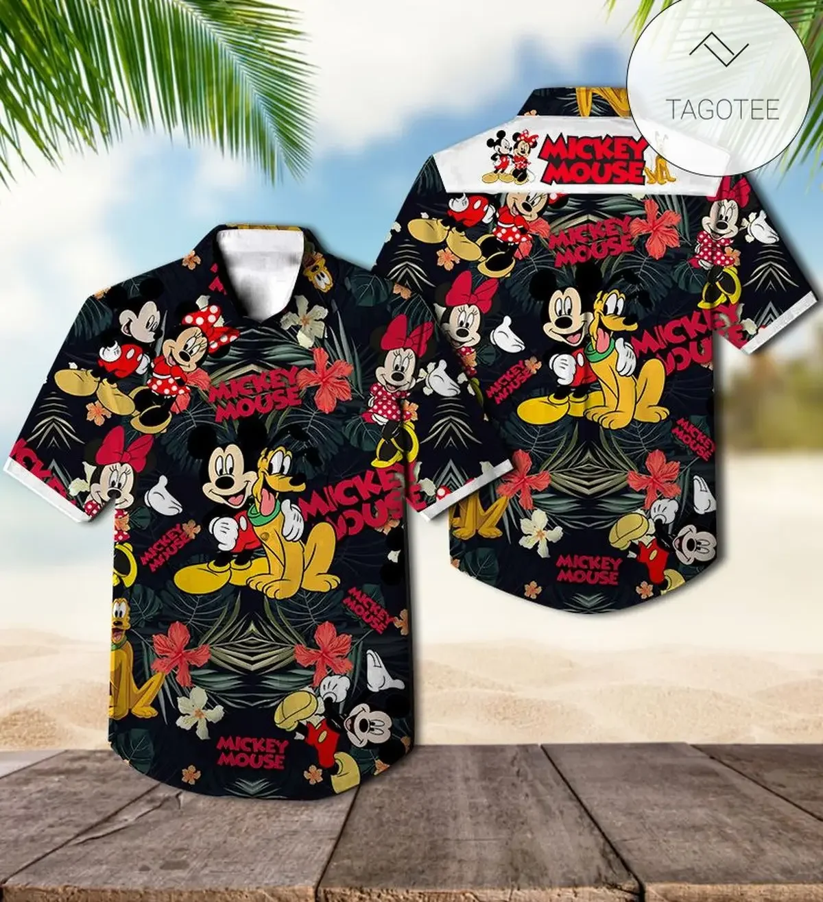 Pluto Dog Hawaii Shirt Disney Camicia Hawaiana Magic Kingdom Camicia Hawaiana Hawaii Holiday Beach Shirt Camicia Hawaiana Topolino
