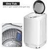 Washing Machine with Built-in Pump Drain 8 LBS Capacity Compact Laundry, Washing Machine 3