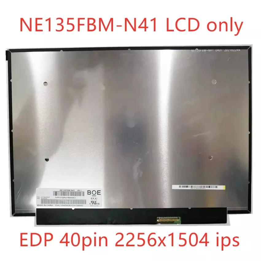 

13.5" For Acer Swift 3 SF313-52 SF313-53 Laptop Display LCD LED Screen NE135FBM-N41 V8.1 EDP 40Pins 2256x1504 ips Swift 3 N19H3