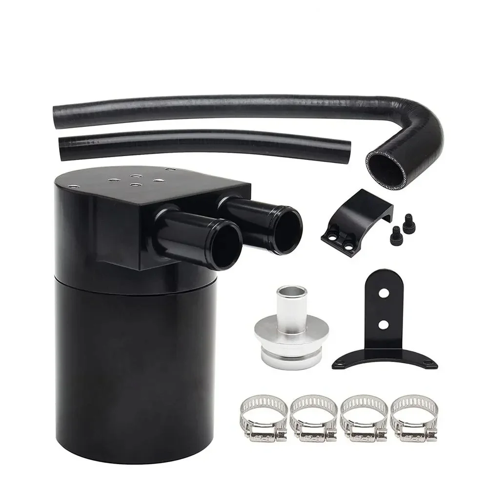 Schwarzer Reservoir Oil Catch Can Reservoir Tank Kit mit Silikon-Kühlerschlauch für BMW N20 / N26 OCC-1032-BK – Detail 1