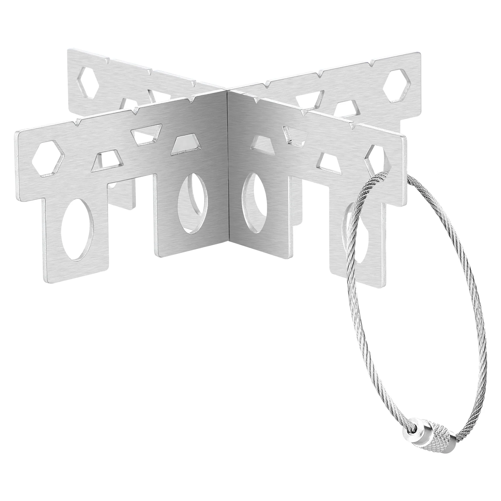 

Camping Accessories Stove Cross Stand Alcohol Holder Bracket Support Stainless Steel Ultralight