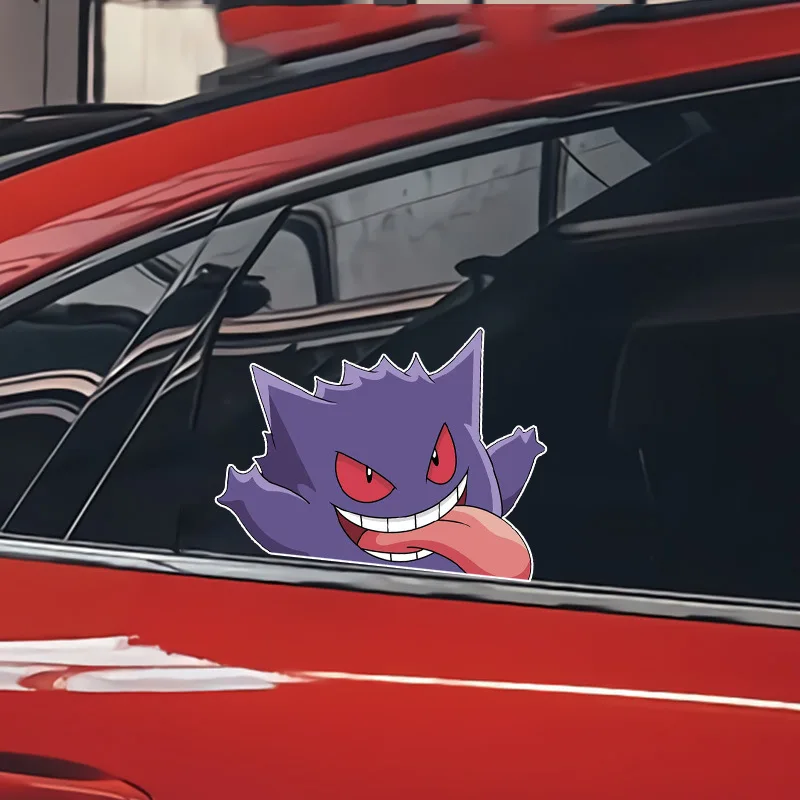 Pokemon Pikachu Cartoon Auto Aufkleber 14cm Kleine Größe Nette Animation  Styling Gengar Auto Fenster Decals Windschutzscheibe Zubehör Neue