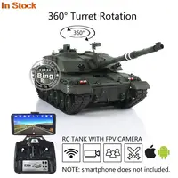 1/16 Heng Long 7.0 Challenger II RC Tank FPV 3908 Model 360° Turret Metal Track Gearbox Idler Infrared Army Toy BB Unit TH17753 1
