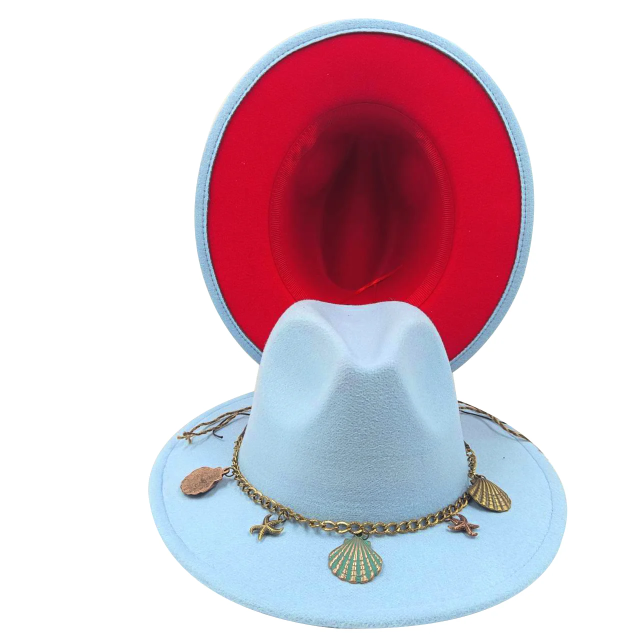 DRESHOW Sombrero De Vaquero Para Mujeres Y Hombres, Clásico De Fieltro Occidental, Sombrero De Vaquera, Sombrero