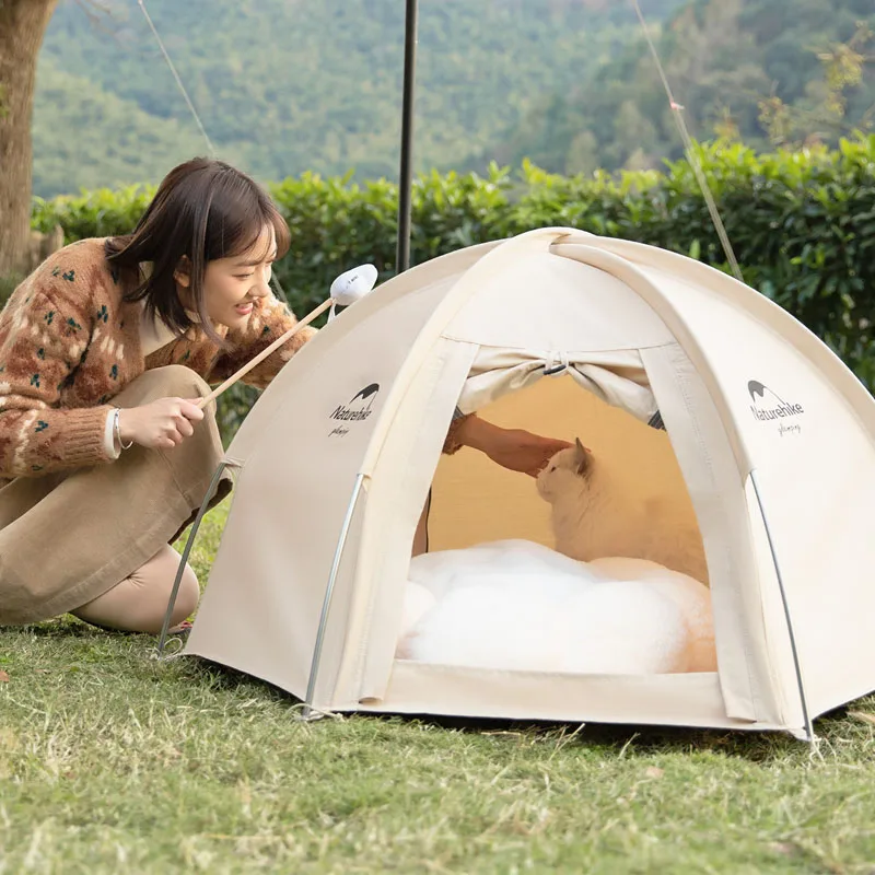 Natureifa-Grand abri hexagonal, pare-soleil en coton, protection solaire,  auvent, bâche de camping extérieure TarLII