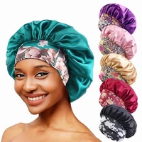 Hair Bonnet for Sleeping Silk Hat Satin Hat Hair Night To Sleep Bonnets Silk YM02 1