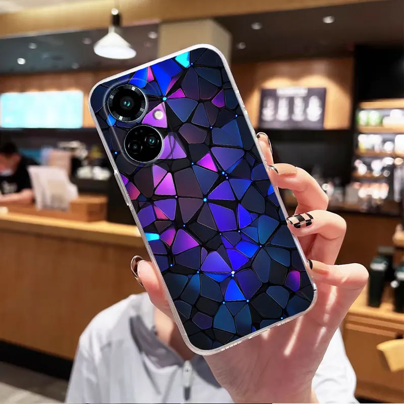 Shockproof Clear Soft Silicone Cat Design Phone Case Back Cover