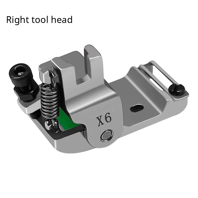 GIGI X6 Adjustables Edge Guide Rolled Hem Feet 0.1-12.5Mm, Roller Hemmer Press Foot For Industrial Lockstitch