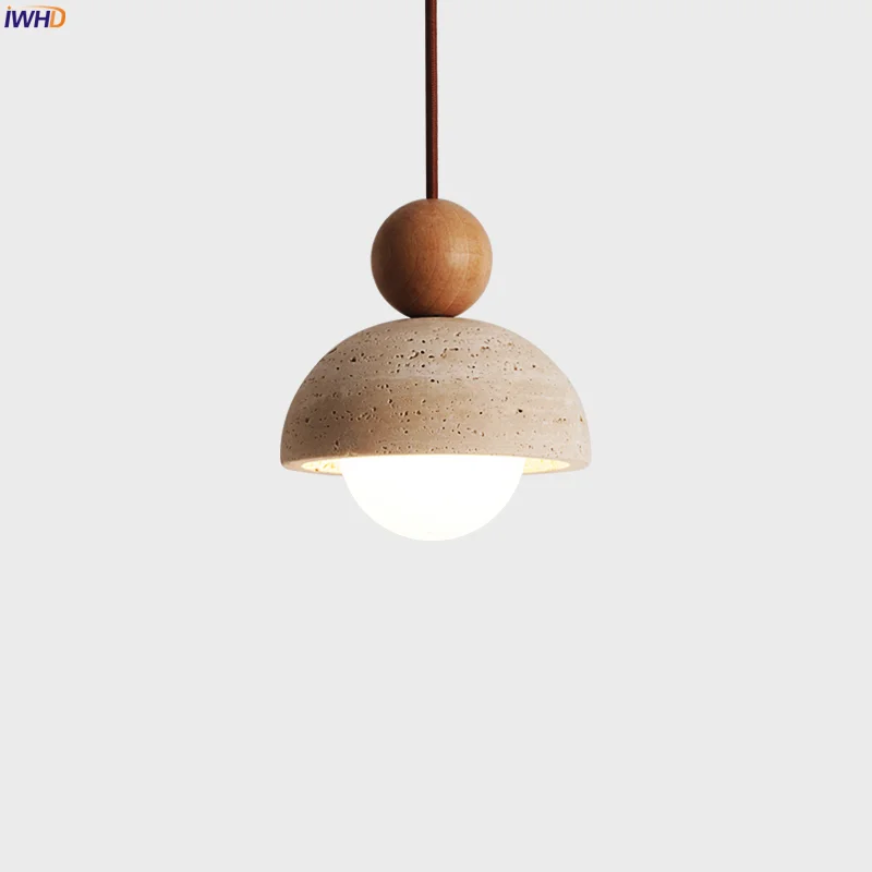 IWHD Bud Small LED Hanging Lamps Living Room Decor Bedside Children's Room Interior Lighting Nordic Modern Pendant Light Lampara