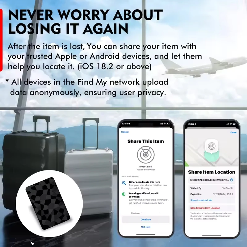Dual System Bluetooth Tracker Tags for Android and iOS - Smart Item Locator