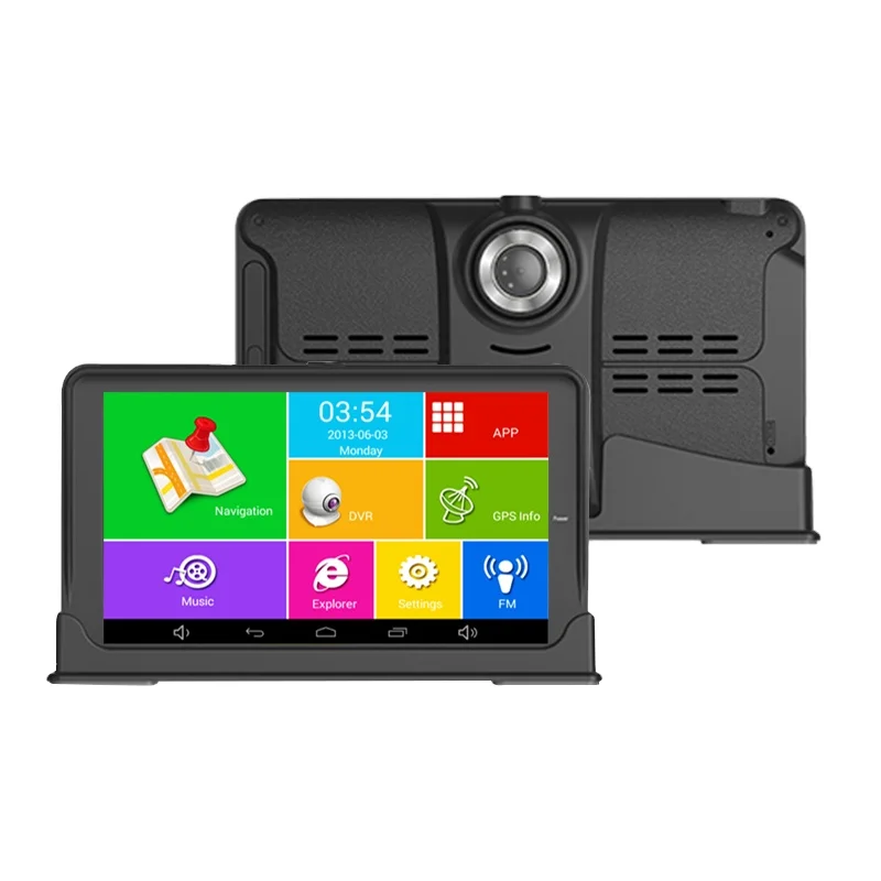 

7" HD Car GPS Navigation 16G ROM 768MB FM BT AVIN latest Europe Map Truck gps navigators automobile