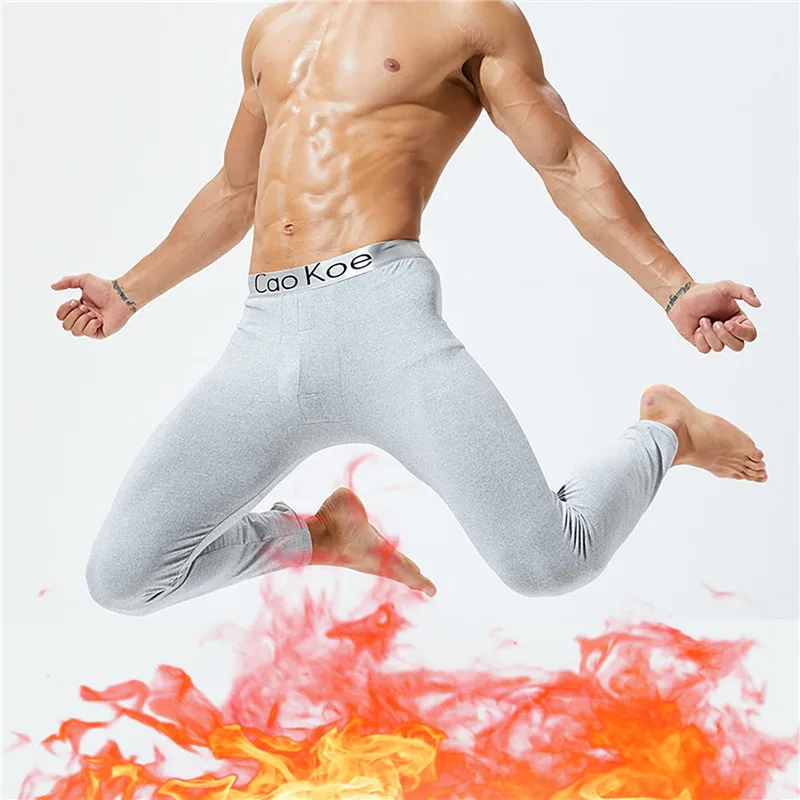 Men Long Johns Thermal Skin Friendly Underwear Winter Warm Long Pants