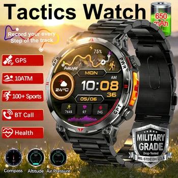 2026 New Outdoor GPS Sports Smartwatches Men Compass 10ATM Waterproof 24/7 Health Monitoring Chat GPT Bluetooth Call Smart Watch