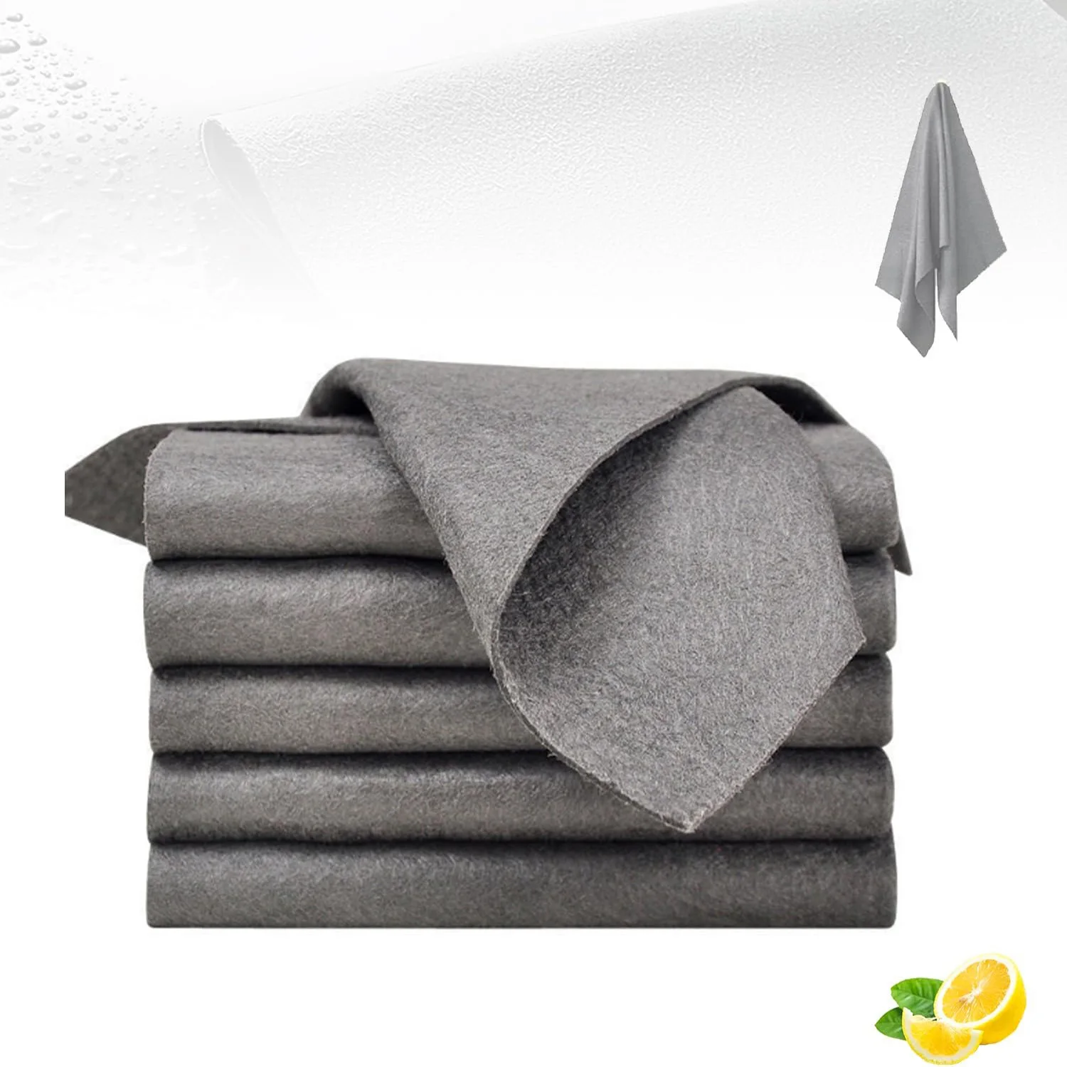 Reusable Cleaning Cloths 10-Pack Polyester Fiber Set Household Car Cleaning