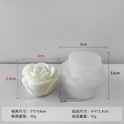 Elegant 3D Peony Silicone Mold for Artistic Creations and Gifts (Small)