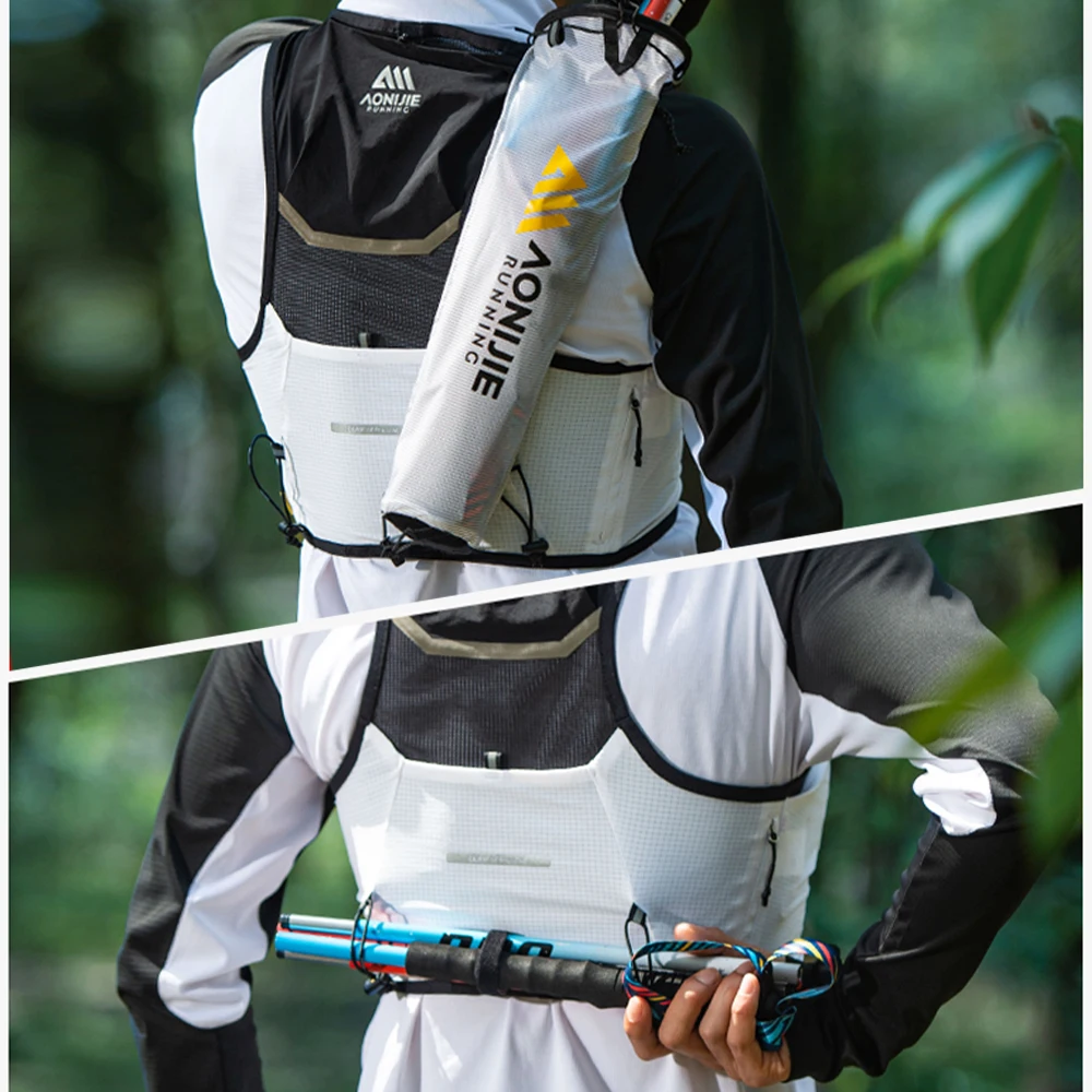 AONIJIE C9116-5L Lightweight Hydration Vest Fits 6.8 inch Phones,Hydration Backpack for Trail Running,Hiking,Cycling 4
