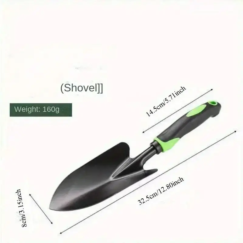 4-Piece Gardening Tools Set-Cast Aluminum Shovel with Hand Shovel with Non-Slip Rubber Grip, Convenient Transplant, Weeding, Digging and Growing Garden Tools & Equipment 4