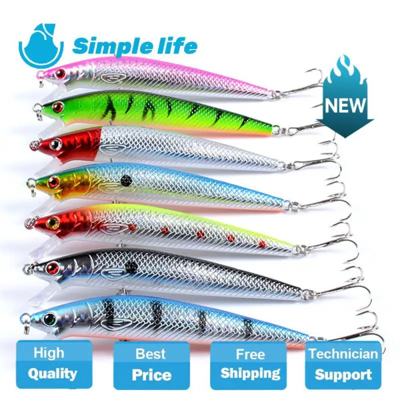 

1Pcs Minnow Fishing Lure 118mm/12.6g Floating Hard Wobbler Jig Artificial Bait Bass Carp Striped Pesca Fishing Tackle SwimBait