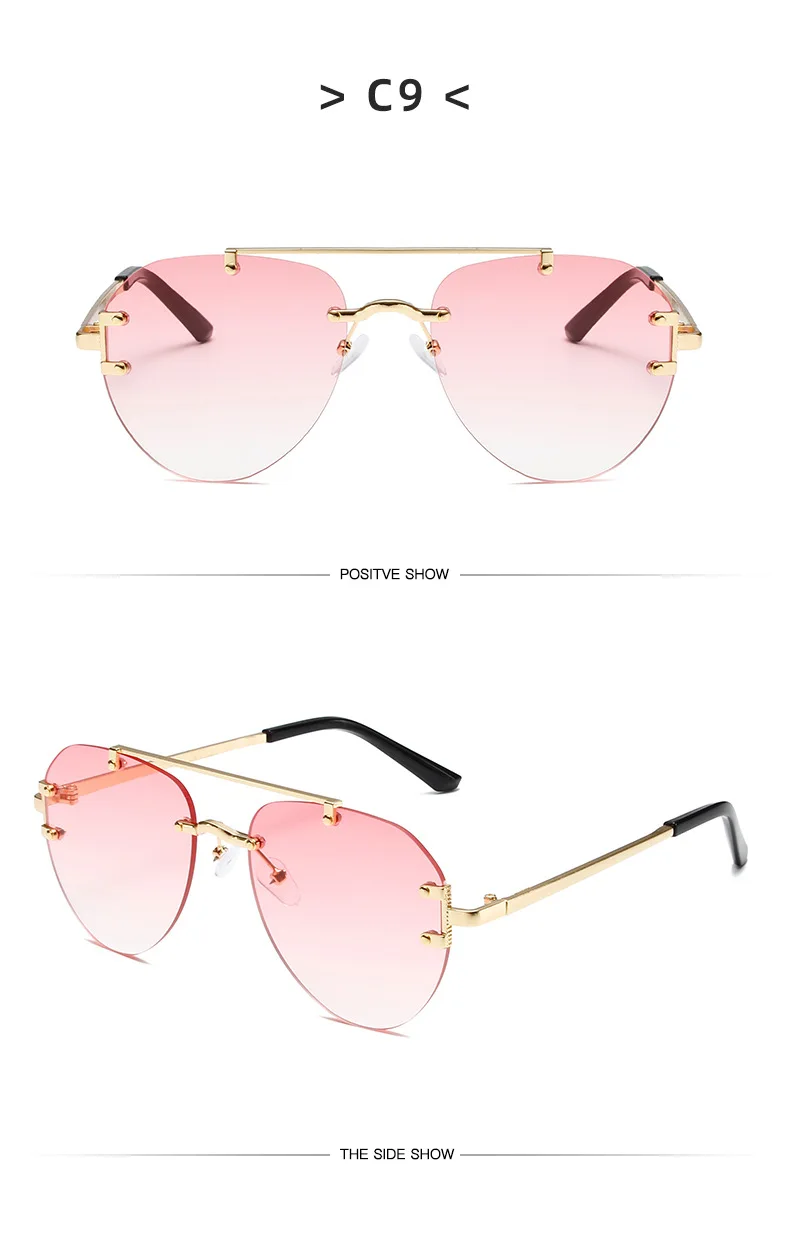 2025 Pilot Sonnenbrille Männer Frauen Marke Mode Vintage Gradienten Brillen Männlich Fahren Sonnenbrille Metall Shades Oculos De Sol UV400 – Detail 19