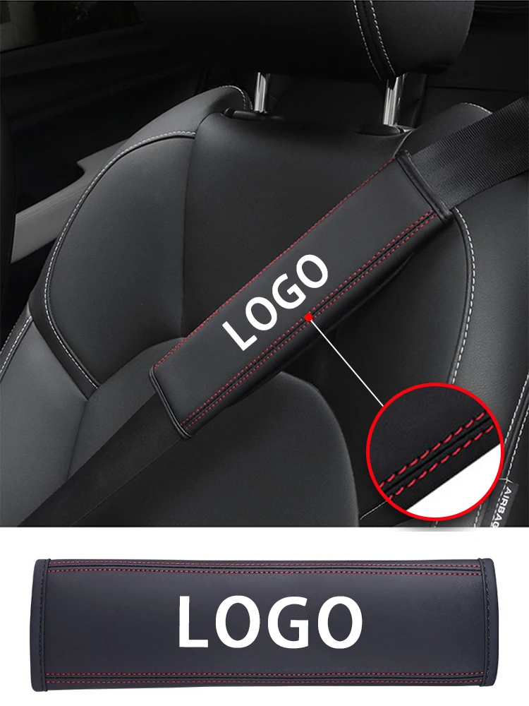 Seat Belt Protection Seat Belt Covers Seat Belt Protector Safety Belt Shoulder Guard Car Seat Belt Accessory Car Accessories Car Seat Belt PU Leather Shoulder Cover Breathable Protection Padding Pad Auto Interior