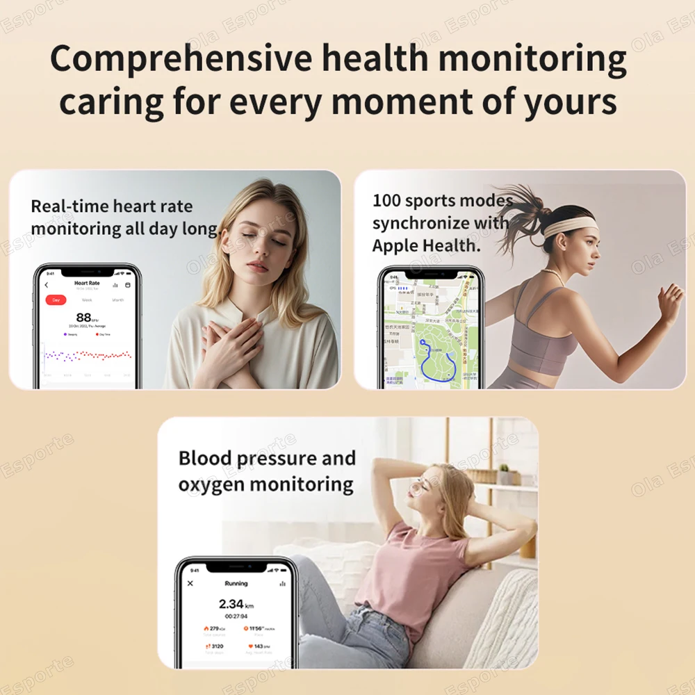 2026 Smart Ring Women's Health Management Blood Pressure Heart Rate Sleep Monitor IP68 Waterproof Multi-sport Mode Smartring Man_voghion.com