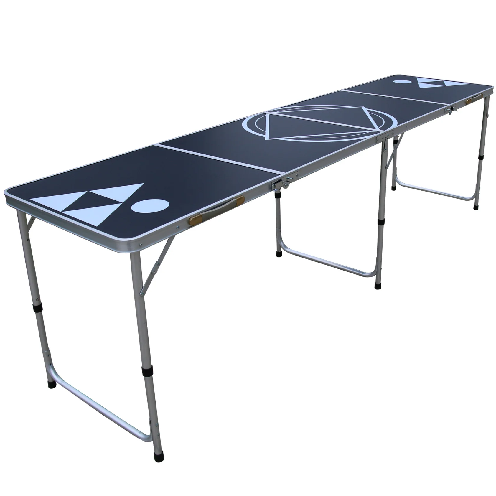 2.4M Red Cup Pong Portable Beer Pong Beirut Game Table - 8 Feet Long - comes with ball rack, bottle opener and 6 pong balls