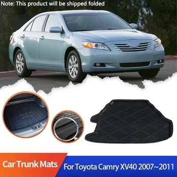 Tappetini per bagagliaio auto per Toyota Camry Daihatsu Altis XV40 2007 2008 2009 2010 2011 accessori cuscino protettivo impermeabile antiscivolo