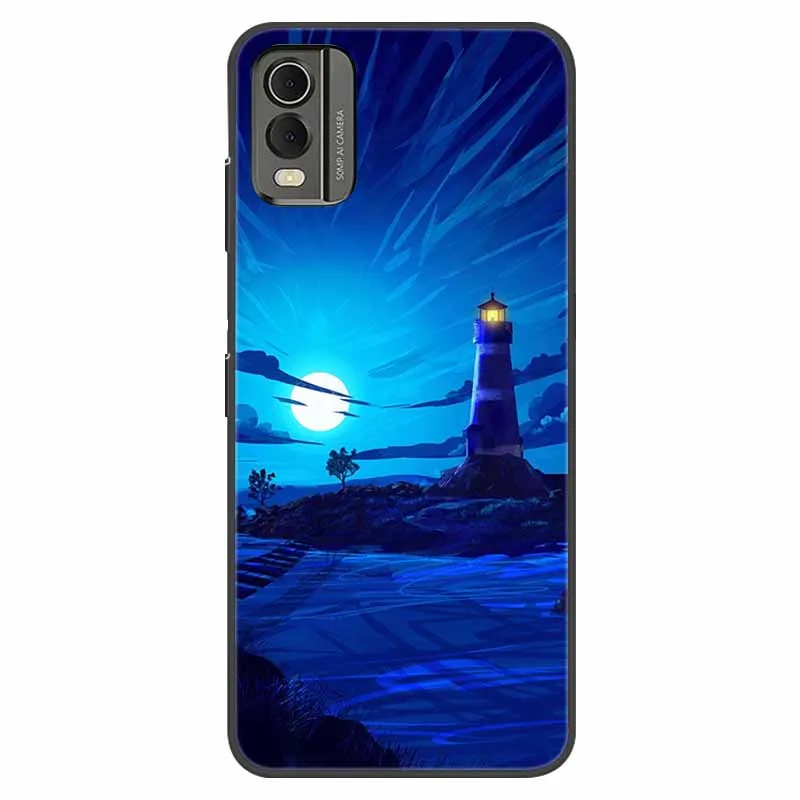 Shockproof Soft Silicone TPU Back Cover with Cute Cartoon Design