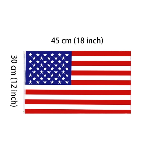 Bandera Americana 5x8 Pies - Estrellas Bordadas A Mano - Resistente Para Exteriores - 100% Hecha En USA