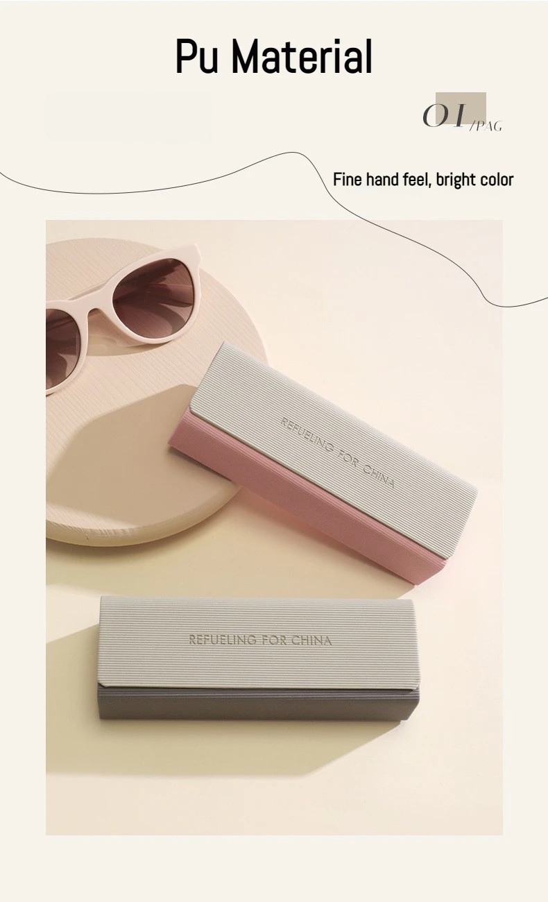 Stilvolles und raffiniertes frisches Sonnenbrillenetui, personalisiertes, minimalistisches, magnetisches Unisex-Brillenetui mit Druckknopfverschluss – Detail 3