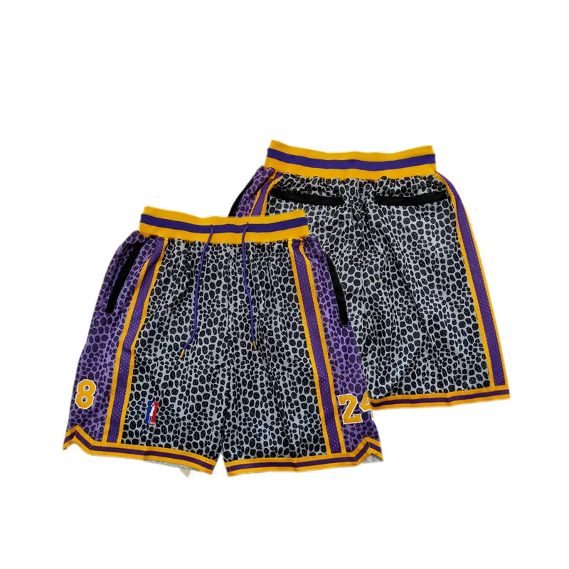 Basketball Shorts Men 8 24 Legend Retro Embroidered Pockets Suitable Outdoor Sports