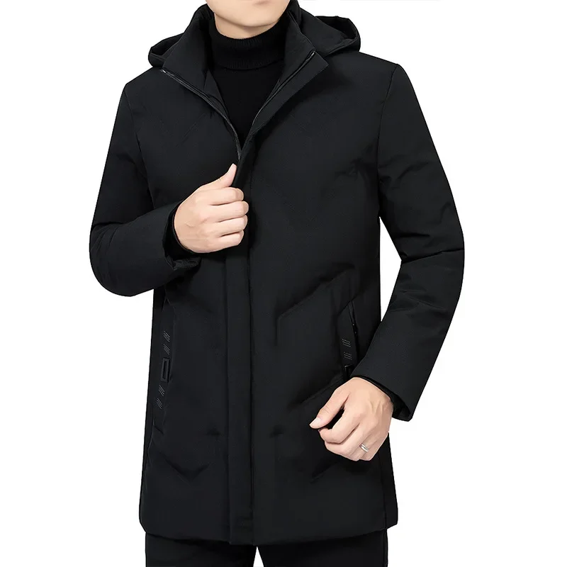 Winter Parka for Men Long Thick Warm Hooded Jacket 2020 Casual Outwear Windproof Coat Size 4XL Mens Clothing ropa de hombre