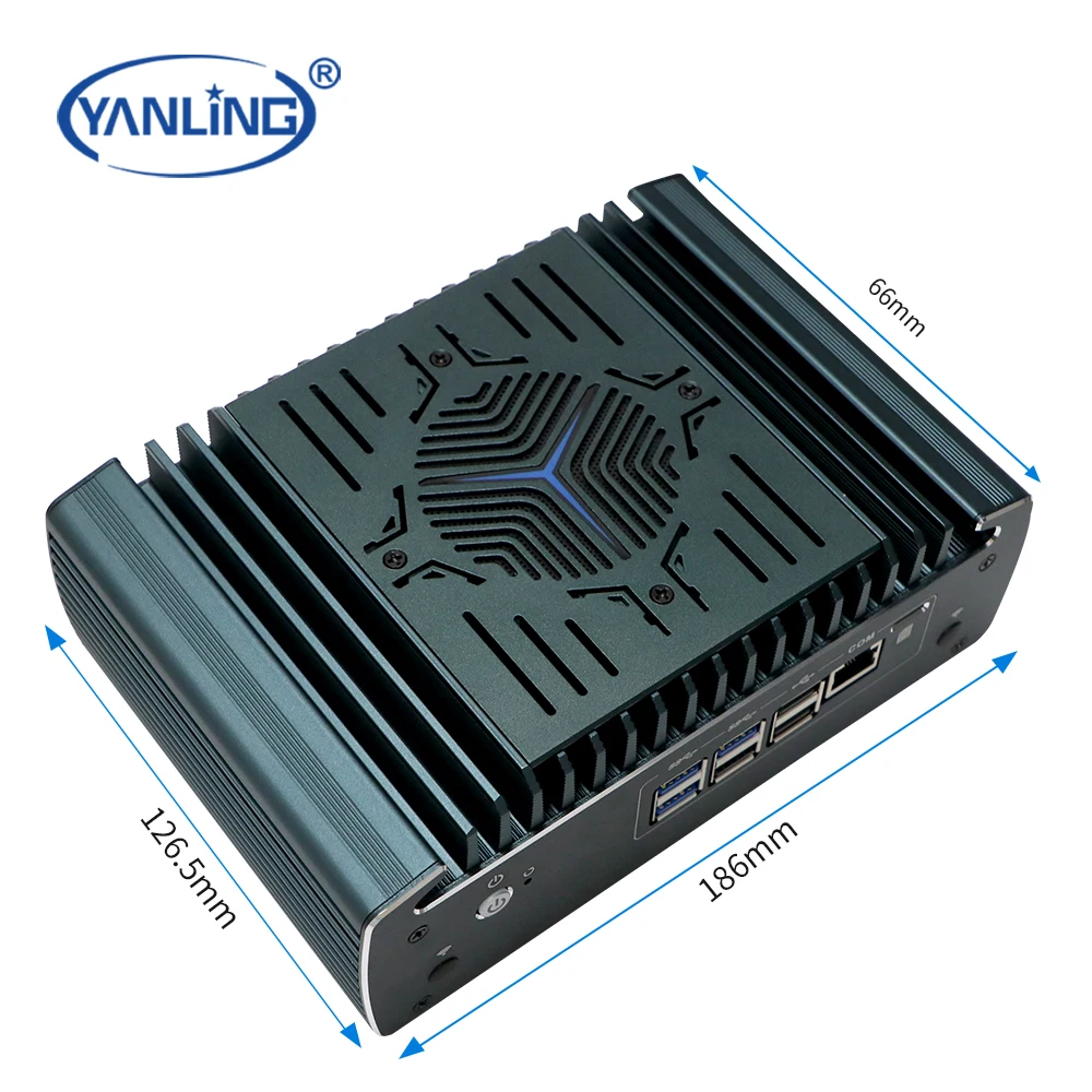 얀링 6 이더넷 인텔 미니 서버 N3161 (I7 1255U 10코어/12스레드 CPU, 64GB RAM, 윈도우 10/11/리눅스/Pfsense, 1Gbps 처리량, 재고 있음)