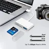 3 In 1 SD TF Card Reader For Apple iPhone 14 12 13 11 Pro Max XR XS USB C Camera Converter For iPad Android  Laptop OTG Adapter 3