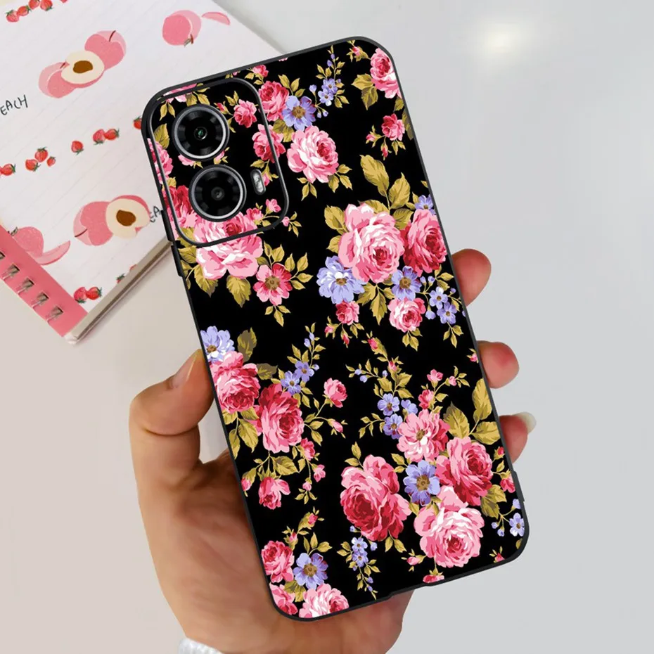 Cute Love Pattern Soft Silicone Phone Case - Stylish & Durable Back Cover