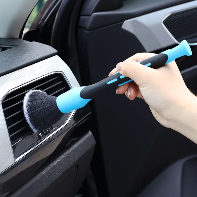 Détail de voiture Brosse Nettoyage automatique Nettoyage de voiture  Ensemble d'esthétique Tableau de bord Sortie d'air Nettoyer Brosse Outils  Lavage de voiture Accessoires