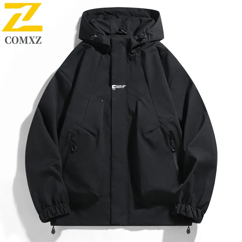 EiAO Windbreaker Couple's  Waterproof Windproof Loose Fit Hiking Coat for Camping Fishing Spring Autumn Outdoor Wear Jackets