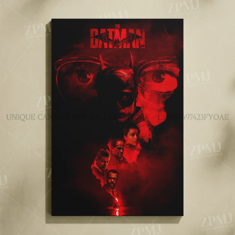 Justice League Superhero Batman Wall Art - Canvas Home Decor Poster Prints