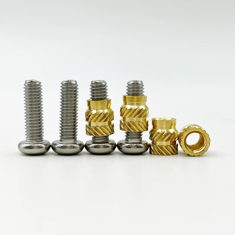 Gewindeeinsatz 360 Stück Set, HOLMOL Messing Einschmelzgewinde M2 M2.5 M3 M4 M5 M6 für Kunststoff, Gerändelt Einpressmuttern für 3D Druck Zubehör und DIY Projekte, Gewindeeinsätze mit Box