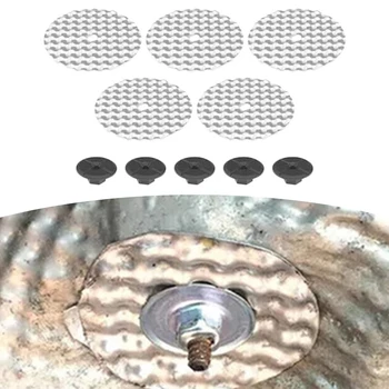 10 Pcs Washers Exhaust Heat Shield Repair Kit Metal Heat Shield Clips N90796501 Heat Protection PlateHeat Shield Heat Plate 1