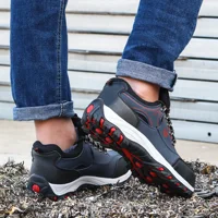 Steel Toe Cap Shoes For Men Work Boots Puncture-Proof Work Safety Shoes Protective Working Shoes Male Footwear Security Sneakers 4