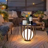 Modern Garden Tea Table Light Waterproof Lawn Lamp Solar Energy LED Landscape Lamp Outdoor Atmosphere Floor Lighting 5