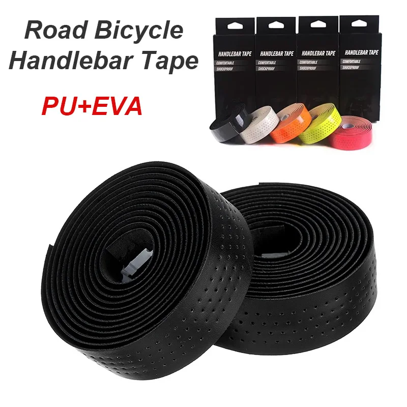 Bicycle PU+EVA Handlebar Tapes Durable Road Bike Handle Bar Tape Cork Comfortabl Speed Handlebar Wrapper Cycling Accessories