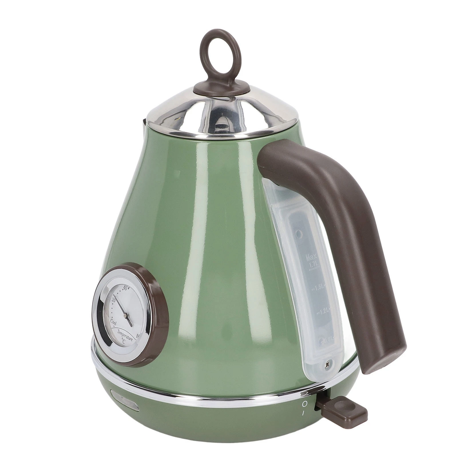Electric Hot Water Kettle Electric Water Kettle Quick Boil Retro Paint Process EU Plug 220-240V Temperature Display for Home 3