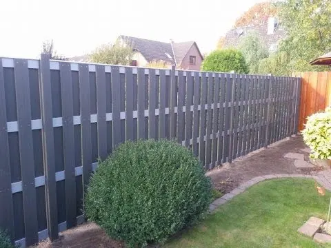DIY Wood Plastic Composite  fencing 1.8*1.8 M(6ft) Aluminium Wpc Panel Fence 6