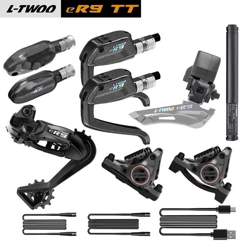 L-TWOO eR9 電動コンポセット バッテリー 充電器付き LTWOO ER9-TT Electric Transformer Road Bike Bicycle Wireless